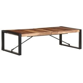 vidaXL Coffee Table 55.1"x27.6"x15.7" Solid Wood