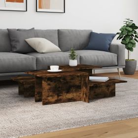 vidaXL Coffee Tables 2 pcs Smoked Oak Engineered Wood