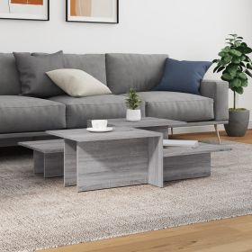 vidaXL Coffee Tables 2 pcs Gray Sonoma Engineered Wood