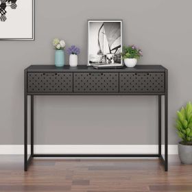 vidaXL Console Table Anthracite 41.7"x13.8"x29.5" Steel