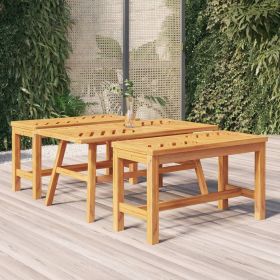 vidaXL Coffee Table 39.4"x19.7"x17.7" Solid Wood Acacia