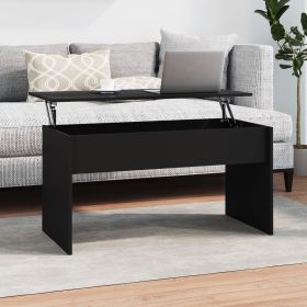 vidaXL Coffee Table Black 40.2"x19.9"x20.7" Engineered Wood