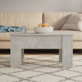 vidaXL Coffee Table Concrete Gray 31.1"x19.3"x16.1" Engineered Wood