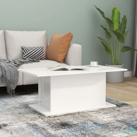 vidaXL Coffee Table White 40.2"x21.9"x15.7" Engineered Wood