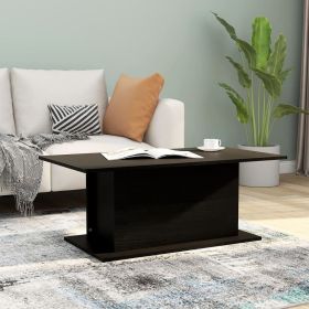 vidaXL Coffee Table Black 40.2"x21.9"x15.7" Engineered Wood