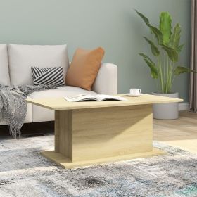 vidaXL Coffee Table Sonoma Oak 40.2"x21.9"x15.7" Engineered Wood