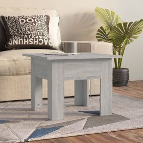 vidaXL Coffee Table Gray Sonoma 21.7"x21.7"x16.5" Engineered Wood