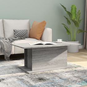 vidaXL Coffee Table Gray Sonoma 40.2"x21.9"x15.7" Engineered Wood