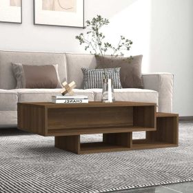 vidaXL Coffee Table Brown Oak 41.3"x21.7"x12.6" Engineered Wood