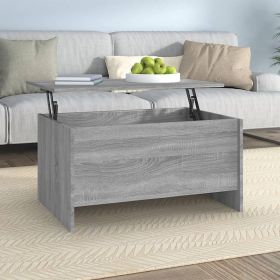 vidaXL Coffee Table Gray Sonoma 31.5"x21.9"x16.3" Engineered Wood