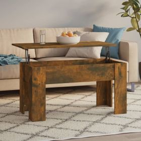 vidaXL Coffee Table Smoked Oak 39.8"x19.3"x20.5" Engineered Wood