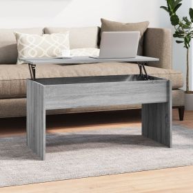 vidaXL Coffee Table Gray Sonoma 40.2"x19.9"x20.7" Engineered Wood