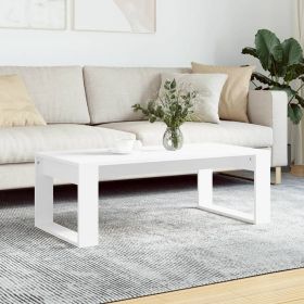 vidaXL Coffee Table White 40.2"x19.7"x13.8" Engineered Wood