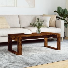 vidaXL Coffee Table Smoked Oak 40.2"x19.7"x13.8" Engineered Wood