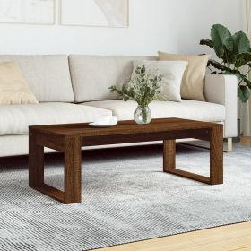 vidaXL Coffee Table Brown Oak 40.2"x19.7"x13.8" Engineered Wood