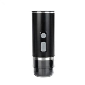 Portable Electric Espresso Machine Type-C Charging Wireless High-Voltage Coffee Maker for Camping Hiking Black