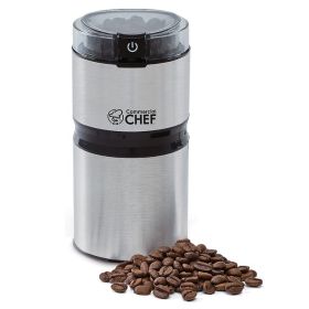 Commercial Chef CHCG21SSA6 2.1-Oz. Electric Stainless Steel Coffee Grinder