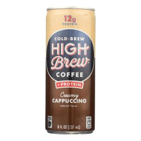 High Brew Coffee Cold Brew Coffee - Creamy Cappuccino - Case Of 12 - 8 Fl Oz