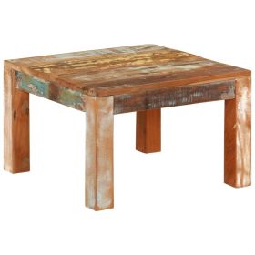 Coffee Table 21.7"x21.7"x13.8" Solid Wood Reclaimed