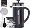 Mini French Press 12 oz; Small French Press Coffee Maker 350 ml; Heat Cold Coffee Brewer Camping Coffee Press