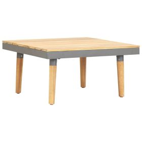 Garden Coffee Table 23.6"x23.6"x12.4" Solid Acacia Wood