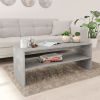 Coffee Table Concrete Gray 39.4"x15.7"x15.7" Engineered Wood