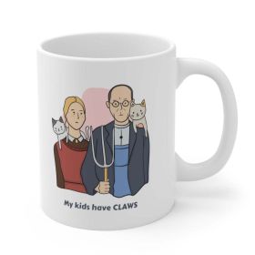 My Kids Have Claws Cat Novelty Mug