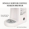 CHULUX Single Cup Coffee Maker Brewer for K-Cup & Ground & Tea Leaf, Travel Mini Single Serve Coffee Capsules & Pods, 6 to 12Oz Brew