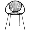 3 Piece Bistro Set PVC Rattan Black