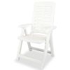 3 Piece Bistro Set Plastic White