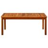 Patio Coffee Table 43.3"x23.6"x17.7" Solid Acacia Wood