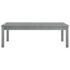 Coffee Table 39.4"x19.7"x13" Gray Solid Acacia Wood