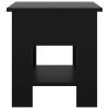 Coffee Table Black 15.7"x15.7"x16.5" Engineered Wood