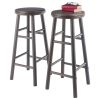 Shelby 2-Pc Swivel Seat Bar Stool Set; Oyster Gray