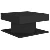 Coffee Table Black 22.4"x22.4"x11.8" Engineered Wood