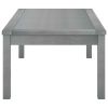 Coffee Table 39.4"x19.7"x13" Gray Solid Acacia Wood