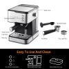 20 Bar Espresso Maker; 950W Detachable frothing nozzle; 1.5L detachable transparent water tank Coffee Maker For Espresso; Cappuccino; Latte; Machiato;