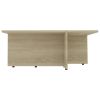 Coffee Table Sonoma Oak 31.3"x31.3"x11.8" Engineered Wood