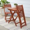 Marco Reddish Brown Balcony Wood Bistro Set