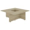 Coffee Table Sonoma Oak 31.3"x31.3"x11.8" Engineered Wood