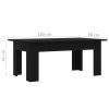 Coffee Table Black 39.4"x23.6"x16.5" Engineered Wood