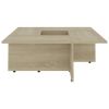 Coffee Table Sonoma Oak 31.3"x31.3"x11.8" Engineered Wood