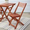 Marco Reddish Brown Balcony Wood Bistro Set