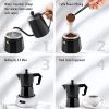 Stovetop Espresso Maker; Espresso Cup Moka Pot Classic Cafe Maker