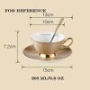 Coffee Cup Set Cup Saucer Spoon Porcelain Teacups Ceramic Mugs Mug Cup 6.8OZ