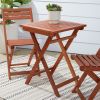 Marco Reddish Brown Balcony Wood Bistro Set