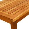 Patio Coffee Table 27.6"x15.7"x14.2" Solid Acacia Wood