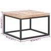 Coffee Table 19.7"x19.7"x13.2" Solid Wood