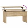 Coffee Table Sonoma Oak 31.5"x19.9"x16.3" Engineered Wood