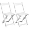 3 Piece Bistro Set Solid Acacia Wood White